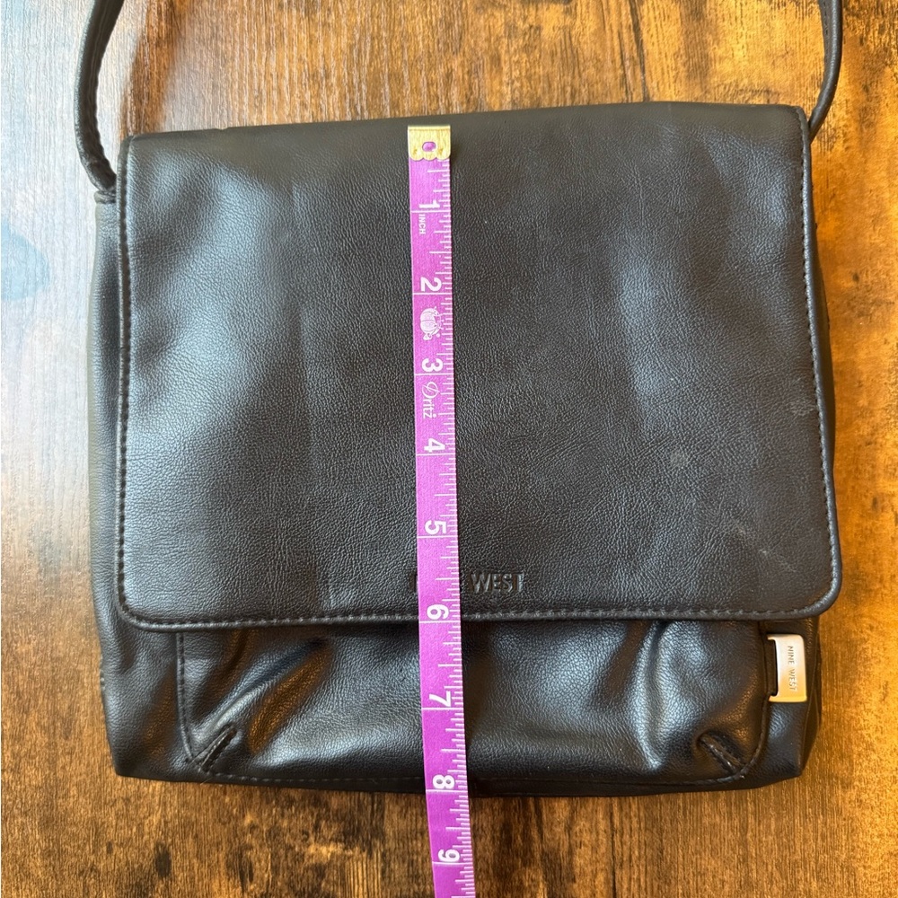 Nine West Black Shoulder Bag Purse Small - Picture 6 of 12